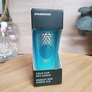 Starbucks Studded Blue Gradient Ombre Cold Cup Ornament